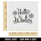Hello Winter Snowflakes Wall Cookie DIY Craft Reusable Stencil